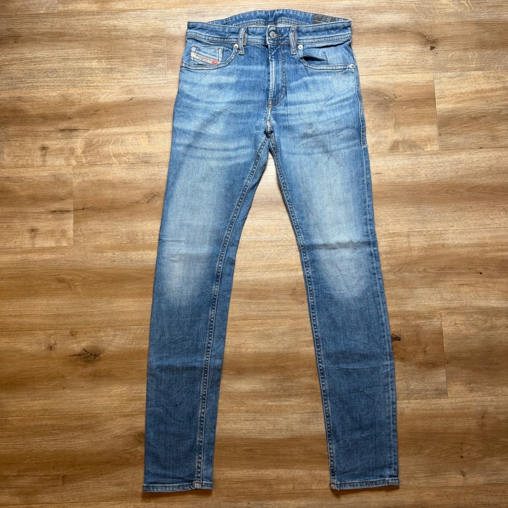 Diesel Thommer-X Jeans Mens 28x32 Blue Slim Fit Stretch Denim Medium Wash 009DB